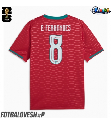 Portugalsko Bruno Fernandes #8 Domácí Dres MS 2026 Krátký Rukáv